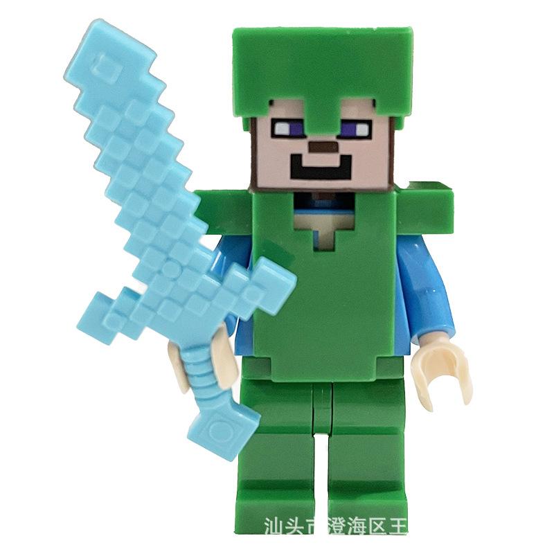 Ninja Warrior Superhero Doll With Weapon Single Building Block Assembly Toy