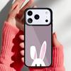 Bunny Rabbit Ears soft Phone Case for iPhone 17 16 15 14 13 Pro Max Back Cover for 12 11 Pro Coque