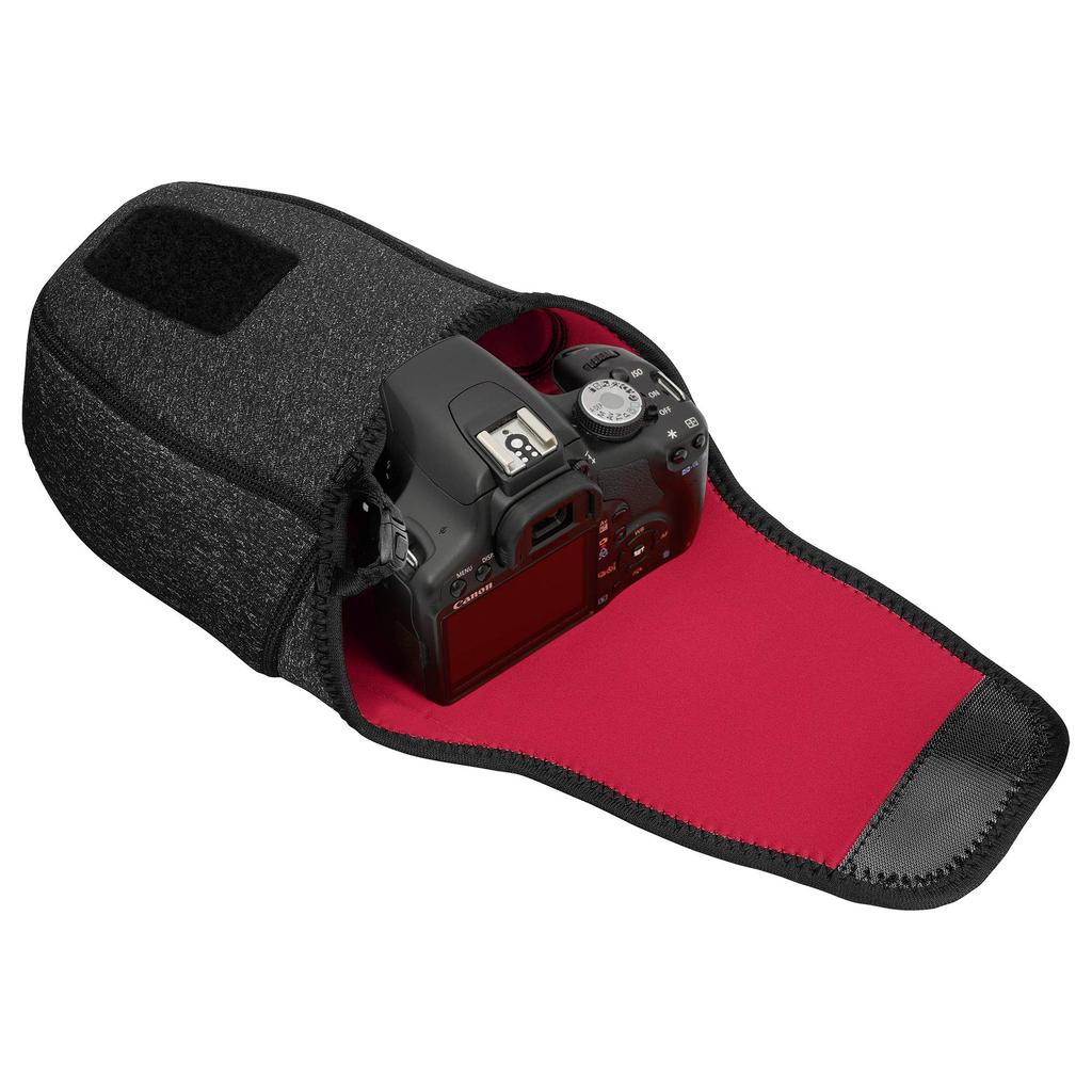 Hakuba Slim Fit Camera Case Neoprene Material for Compact SLR 02L, Cameras, Black, 2SP-SF-CC02LBL