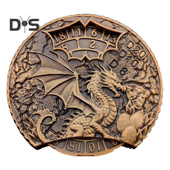 

Драконья рулетка кости Fidget Spinner прочный цинковый сплав 7-в-1 винтажный дракон вращающийся кончик пальца гироскоп металлические кости реквизит для ролевых игр RPG