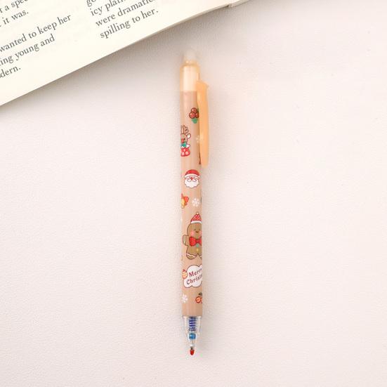 Yousheng Christmas Erasable Gel Pen 0.5mm Retractable Ink Pens with Eraser Tips Festive School Office Supplies