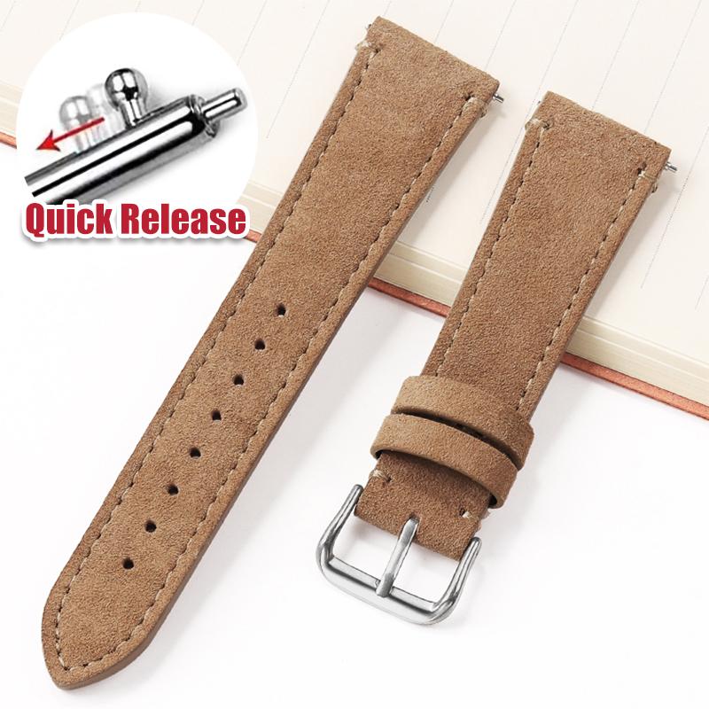 Quick Release Soft Suede Watch Strap for Omega 20/22mm for Huawei Watch Gt3/Gt4 Bracelet Women Men Universal Calfskin Wristband