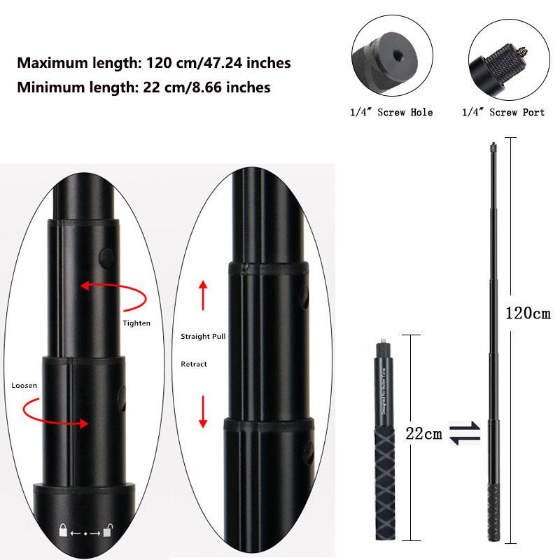 Motorcycle Bicycle Camera Pov Mount Bracket Selfie Stick Support for Gopro 13 12 11 Insta360 X4 X3 Bike Holder Accessories