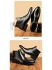 Men's Retro British Chelsea Boots - 2024 Autumn/Winter Pointed High-Top Leather with Plush Lining