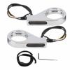 Front Fork LED Turn Signals Amber Indicators White Daytime Running Lights 39 To 41MM Fork for ATV