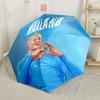 Manchester City Player Portable Automatic Umbrella Retractable Design with 8-Rib Durability Durable Plastic & Iron All-Season Umbrella for Travel