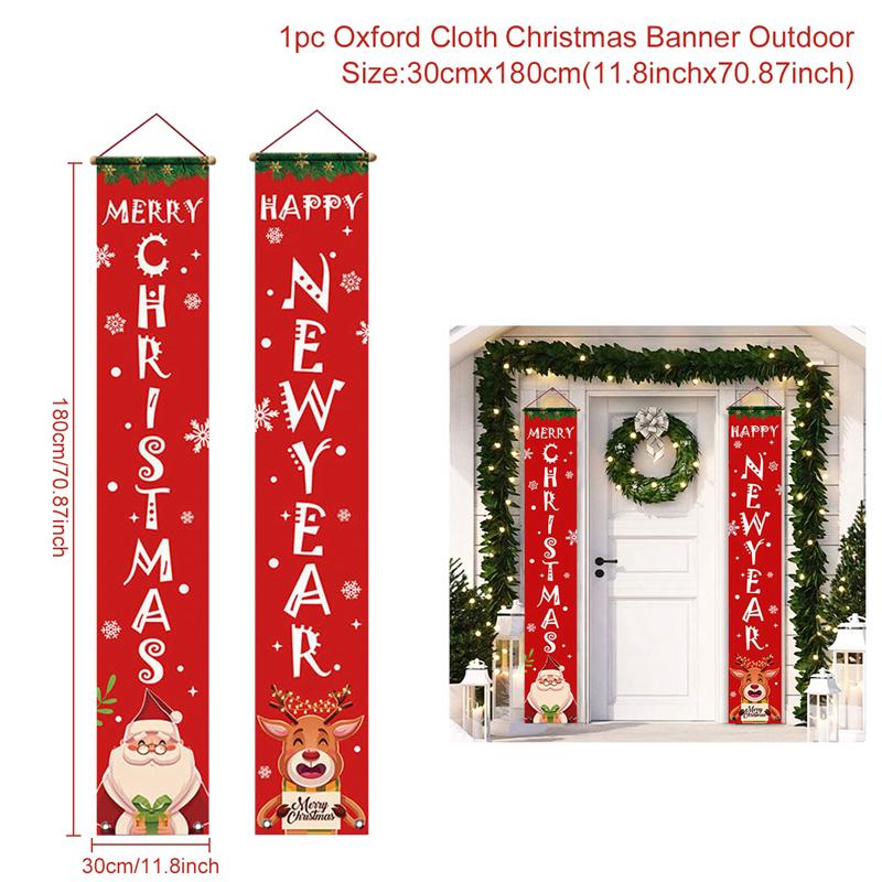 Christmas Door Decoration Merry Christmas Decorations For Home 2025 Navidad Noel Kerst Natal Xmas Ornaments New Year Gifts 2025