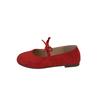Simple and Sweet Bow with Skirt Mary Jane Female Summer 2025 New French Non-slip Beanie Shoes Single Shoe Tide