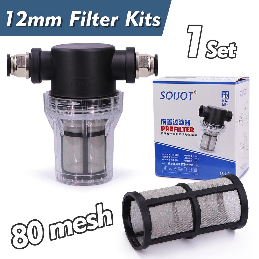 

Предварительный фильтр для садового шланга 80 меш НД 6-16 мм Быстроразъемное соединение Сетка из нержавеющей стали Фильтр Вода для полива ПЭ труба Трубка Перколятор