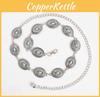 Inspired Metal Ethnic Waist Chain With Engraved Pattern For Women Outfits Casual