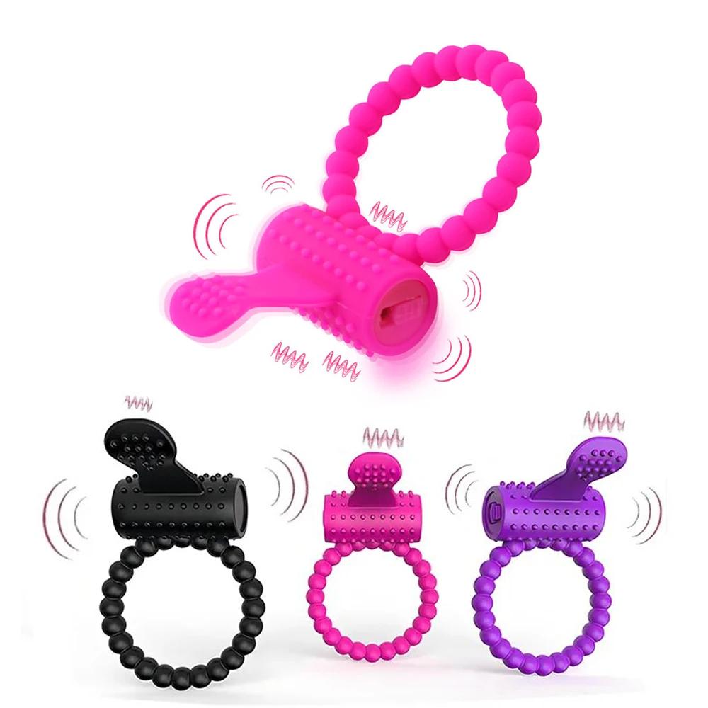 Penis Ring Vibrator Sex Toys For Men Masturbators Adults Vibrator For Women Couples Chastity Cage Erotic Accessories Sex Shop
