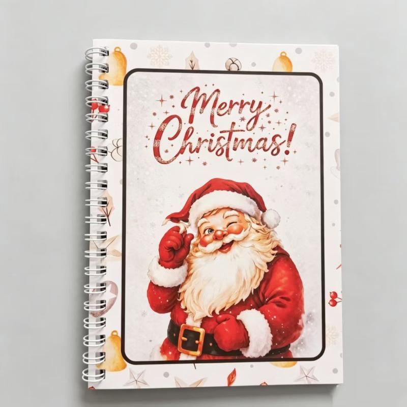 Libro de Tarjetas de Regalo de Navidad con Espiral Festival Regalos de Navidad Para Adolescentes Organizador de Tarjetas de Felicitación Soporte para Tarjetas de Felicitación