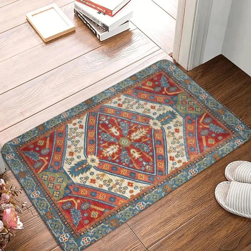Moroccan Ethnic Bathroom Mats Small Rugs Soft Kitchen Carpet Home Living Room Carpets Entrance Door Mats New Year Decorative