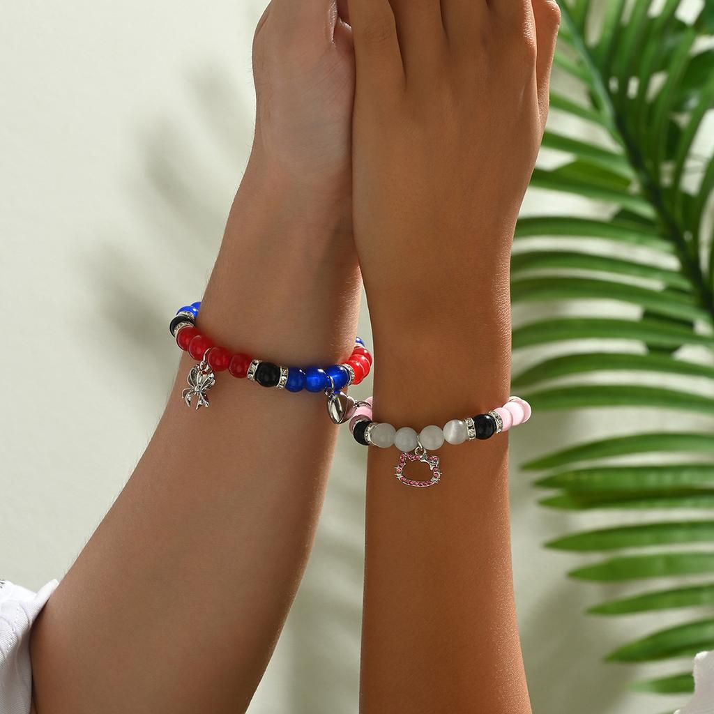 Bat Hello Cat Spider Friendship Bracelets Matching Bracelets for Couple Best Friends Bff Couple Bracelet Jewelry Gifts for Women