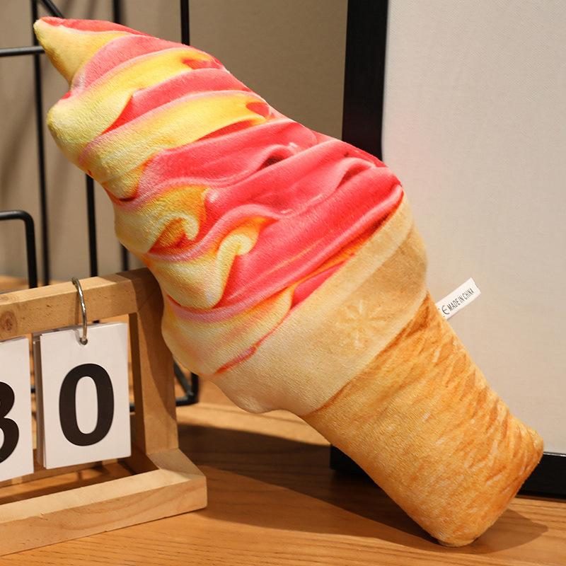 Personalisierte Eiscreme-Simulation, lustiges Waffel-Eiscreme-Kissen, Plüschtier, Eiscreme-Puppe, Requisiten für Tanzaufführungen im Kindergarten