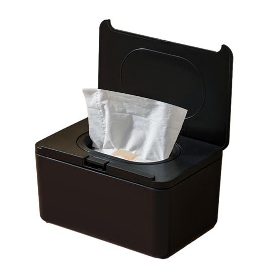 Wipes Dispenser, Refillable with Buckle-Sealed Cover Tissue Box, Dustproof Easy Pull Wipes Pouch Case for Bathroom