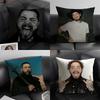 P-Post Malonee Rapper Cushion Cover Natural Linen Organic Fabric Double-Sided Printing Sofa Home Decor Gift Pillow Case