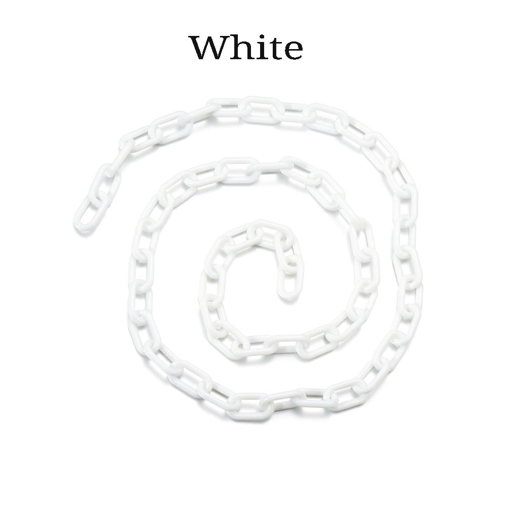 10pcs 50cm Colorful Acrylic Link Chain Lobster Clasp Keychains For Necklace Bracelet Making Colorful Chain Plastic Chain Links