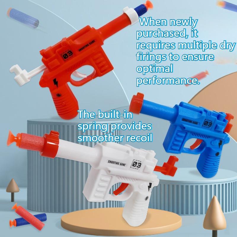 3 Pcs Colorful Toy Blaster Set Safe Soft Bullet Mini Launcher for Young Boys Educational Toys Birthday Party Favors for Ages 3-7