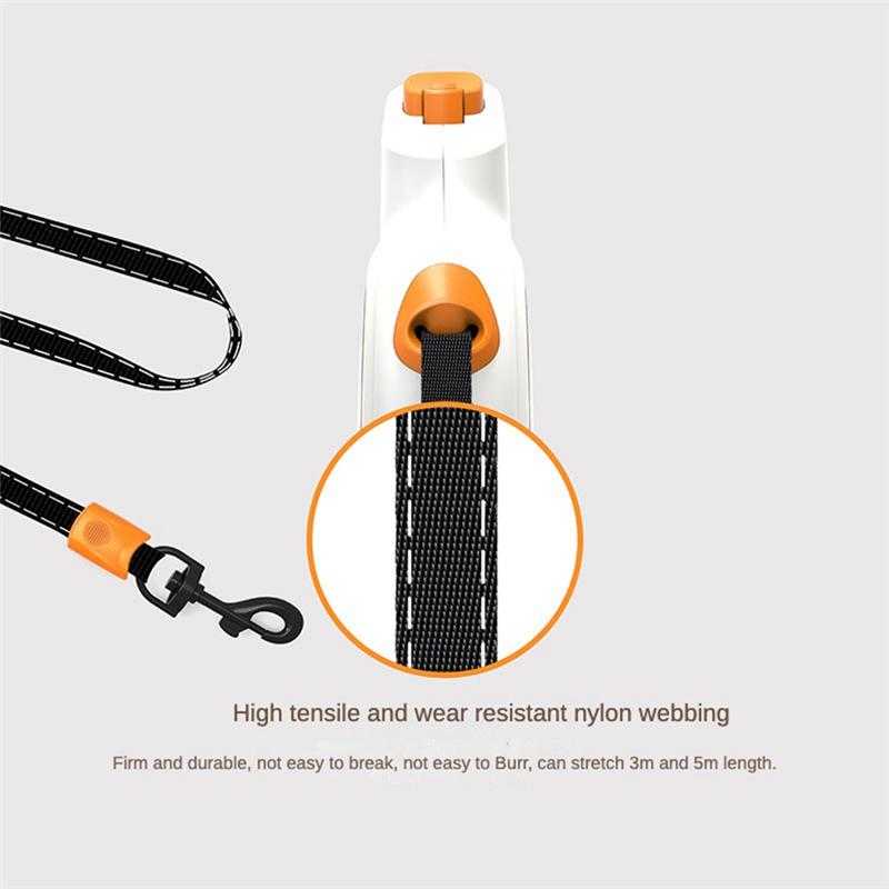 Durable Adjustable 5M 30Kg Retractable Dog Leash Roulette Design For Small Or Large Dogs Walking Rope Chain Accessory