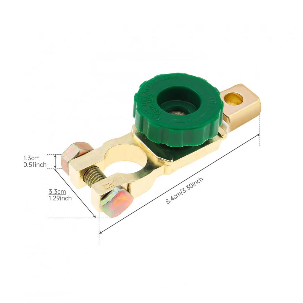 Car Battery Switch Battery Terminal Link Switch Automatic Circuit Breaker Car Battery Power-off Switch Quick Cut-off Disconnect Protector RV 12V-24V