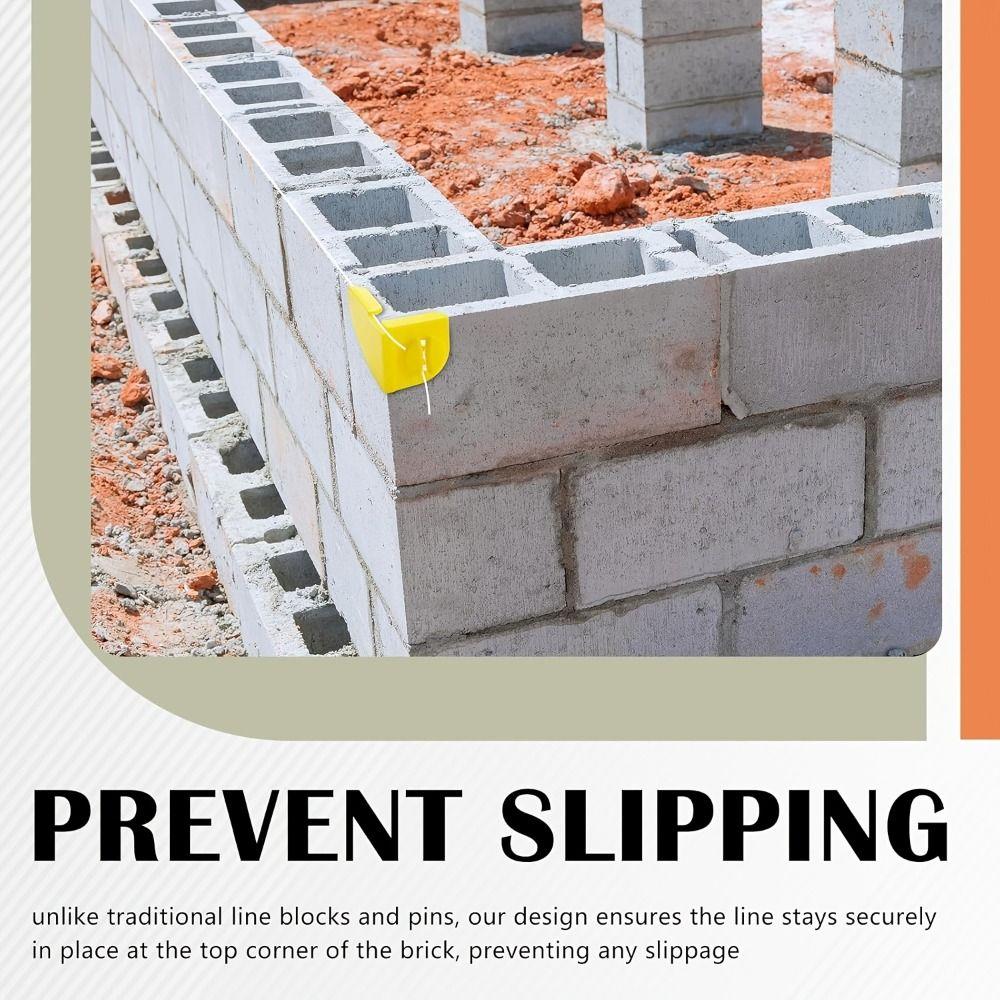 2Pcs Plastic Builders Line Anchor Reusable Masonry Tool Brick Line Anchor  Masonry Work