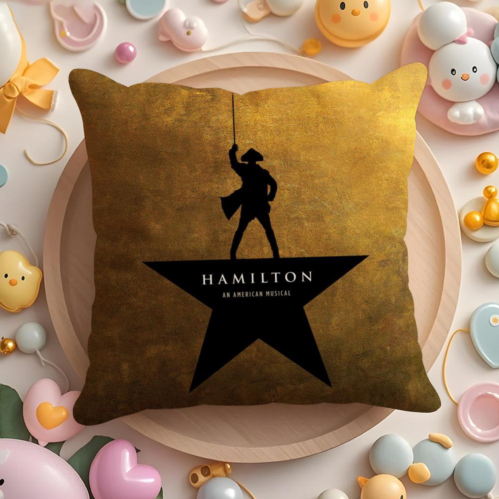 Hamilton-ES Musical Play Cushion Cover Home & Car Multi-Scene Pillow Cover - Reversible, Soft & Durable for Daily Use