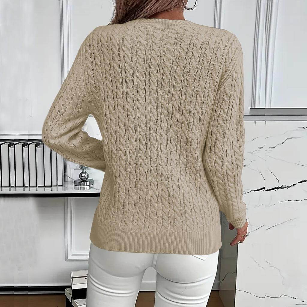 Womens Sweaters Long Sleeve Fall Soft Lightweight Knit Loose Sweater Tops