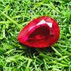 25.10 Ct Heated Ceylon Red Ruby Pear Cut Faceted Loose Gemstone