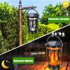 Solar Lantern Flickering Flame Outdoor Lantern Lights Ambient Lighting Waterproof Outside Lights for Garden Decor Pathway Yard