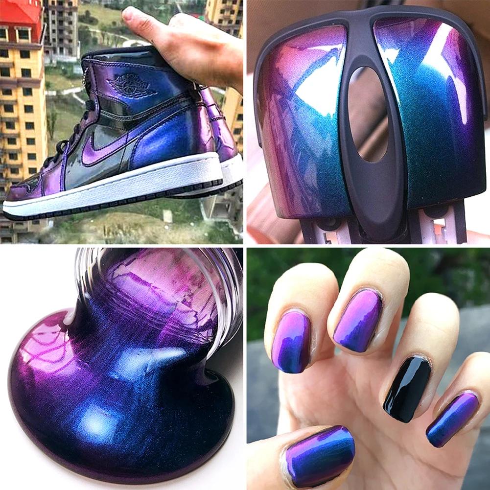 10g Car Chameleon Pigment Powder Pigment pro změnu barvy Dekorace do auta Perleťový pigment Powder Kosmetické oční stíny na nehty