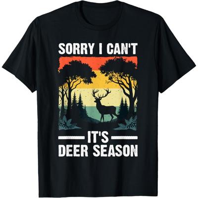Deer Hunting Art for Men Women Buck Elk Hunter Deer Hunting T-Shirt