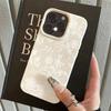 White Lace Floral Lichee leather pattern Phone Case For Redmi Note 15 14 13 12 11 10 9 8 Pro Plus 4G 5G Shockproof Cover