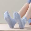 Yoga Socks Women Professional Silicone Non-slip Pilates Socks Casual Striped Cotton Indoor Floor Gym Fitness Dance Sports Socks