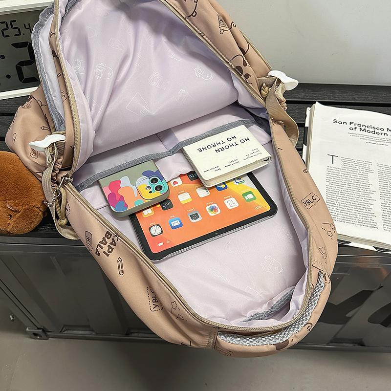 Graffiti Middle School Student Schoolbag Large Capacity Lightweight Backpack