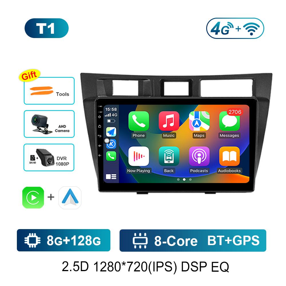 Carplay for Toyota Mark II 9 GX110 2000 - 2007 Android OS Car Audio Multimedia Player BT GPS Navi 4G+WiFi Head Unit IPS Screen