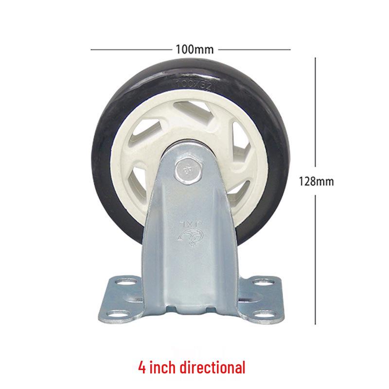 Universal Medium Duty Casters with Brake – 3, 4, 5 Inch Wheels for Equipment & Tool Carts
