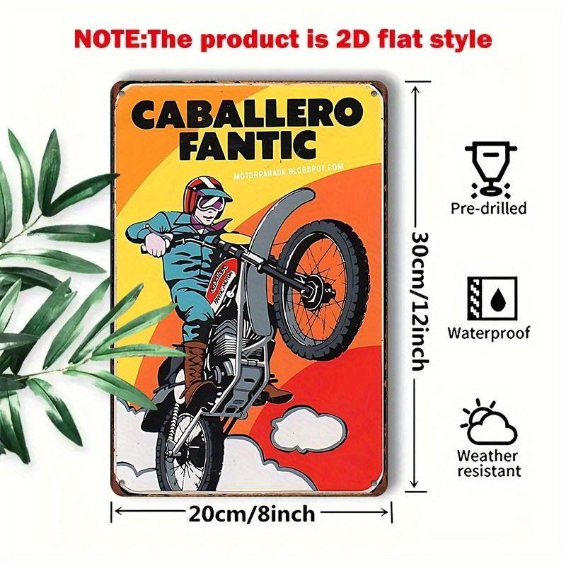 Vintage Tin Sign Retro Motorcycle Garage Wall Decor Bar Man Cave Artwork