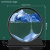 3D Flowing Sand Hourglass Ornament: Creative Decompression Art Gift for Home Decoration