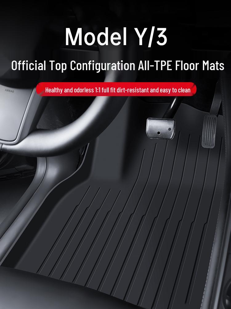 Tesla Model 3/Y Floor & Trunk Mats - TPE Car Accessories
