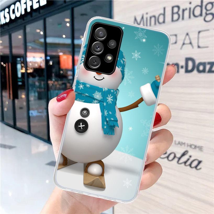 Merry Chrismas Happy New Year For Samsung Galaxy A15 A14 A13 A12 A55 A54 A53 A52 Phone Case A32 A35 A34 A33 A25 A24 A23 A22 A04S
