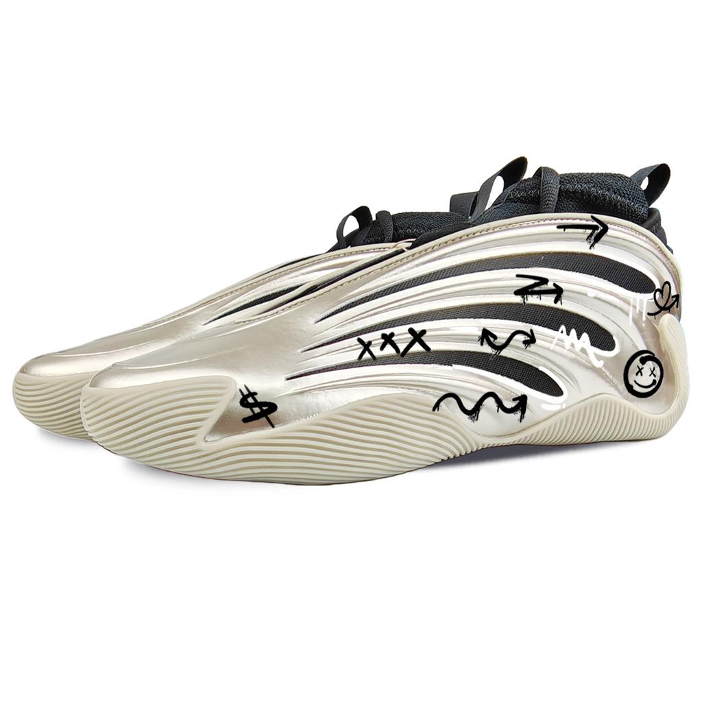 adidas Zapatillas de Baloncesto de caña baja Harden Vol.9 para Hombre Color Negro Dorado JR2506(Equipo 40-)