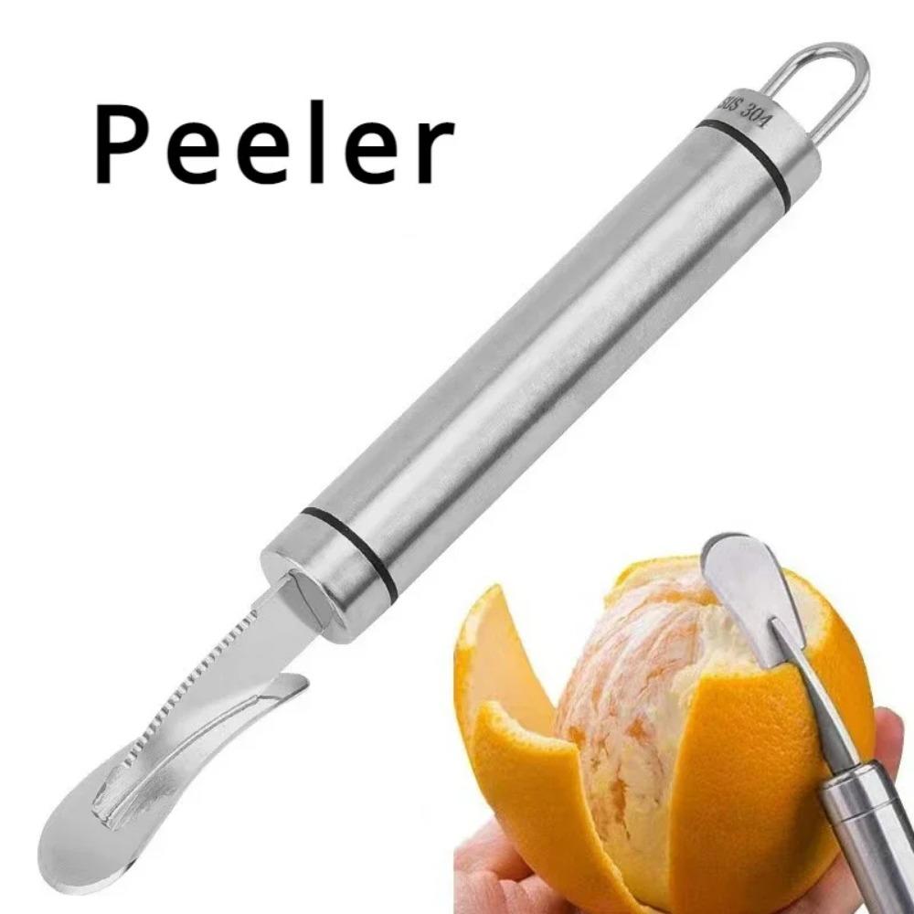 1pc orange peeler, 304 stainless steel orange peeler, simple lemon peeler, vegetable and fruit tools, kitchen tools