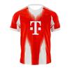 2025-26 Bayern Home Football Shirt Youth Kids Sportwear Oversized Training Soccer Uniform Breathable Unisex Jersey Tee