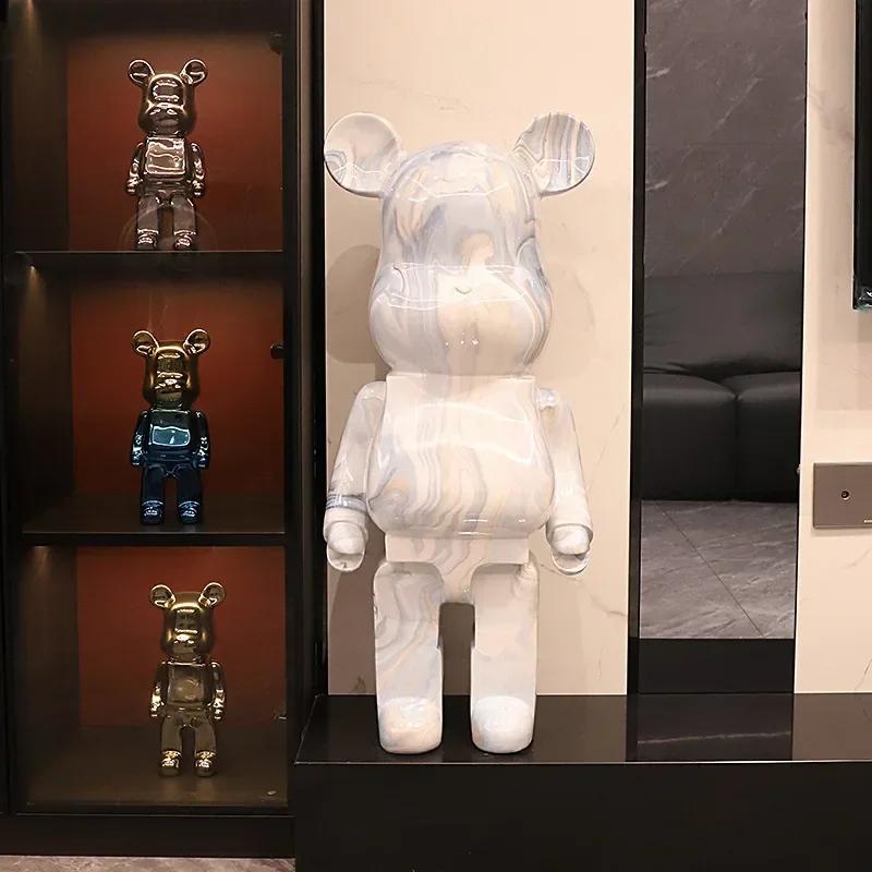 Creative Modern 50cm Cartoon Violent Bear Decoration Piggy Bank Home Improvement TV Cabinet Large Floor Statue Sculpture Gifts