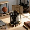 Pen Holder Metal Mesh Cup Basketball Stand Desk Organizer Style Pencil Holder Ruler Eraser Organizer