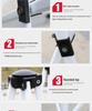 Retractable Outdoor Sunshade: Large Four-Legged Umbrella Canopy for Street Stalls, Parking, and Rain Protection