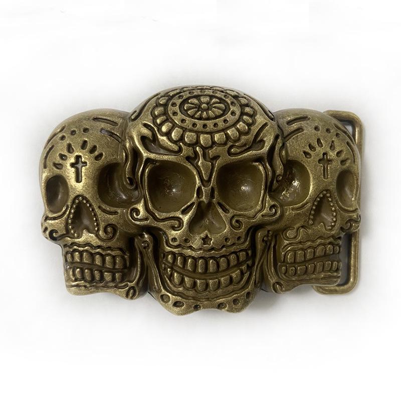 Skull Punk Retro Belt Buckle – Trendy Youth Fashion