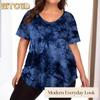 Women's Fashion Casual Short Sleeve O-Neck Blouses & Shirts