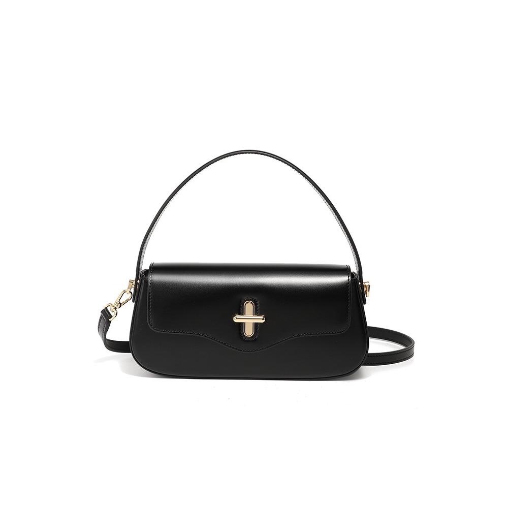 

Кожаная сумка под мышкой Универсальная текстура Сумка через плечо Новая женская сумка высокого класса чёрный